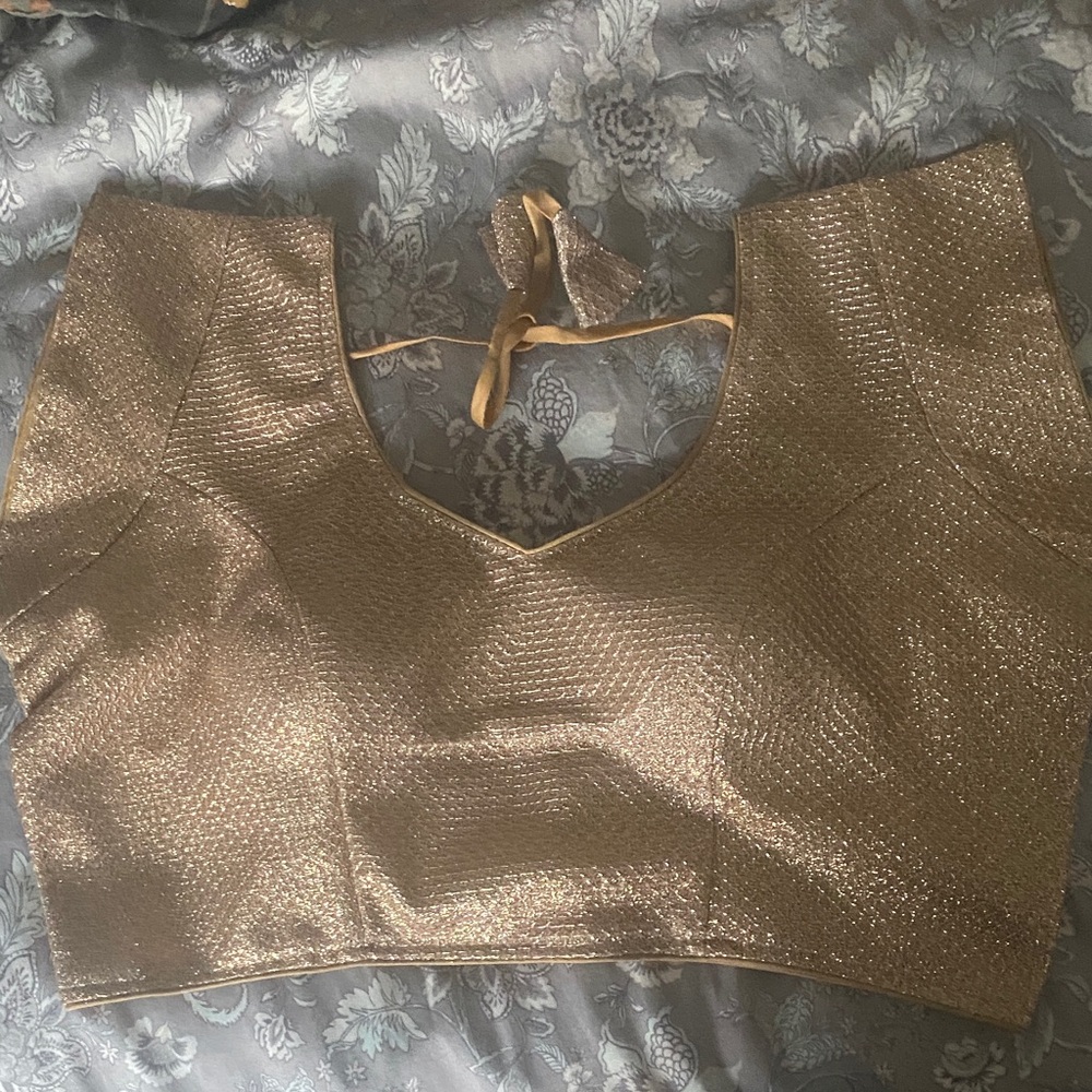 Shimmering Gold Crop Top